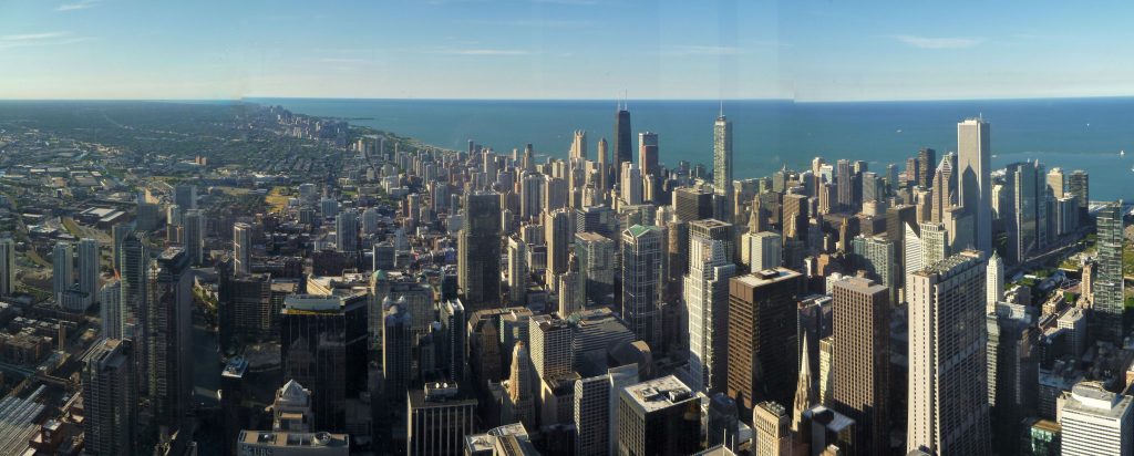 Vue de Chicago à la Willis Tower